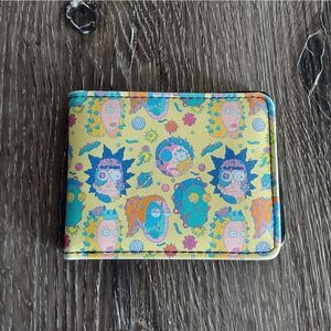 Buckle Down Rick and Morty Smith Family Faces and Cells Bifold Wallet